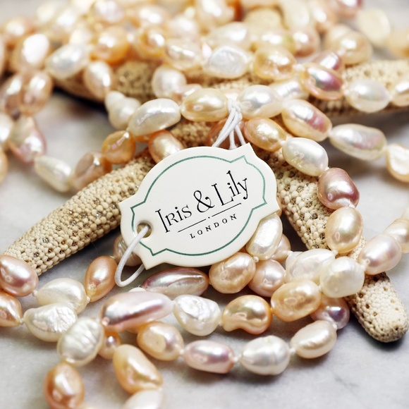 Iris & Lily London Pearl Lariat Necklace New With Tags - Picture 10 of 16